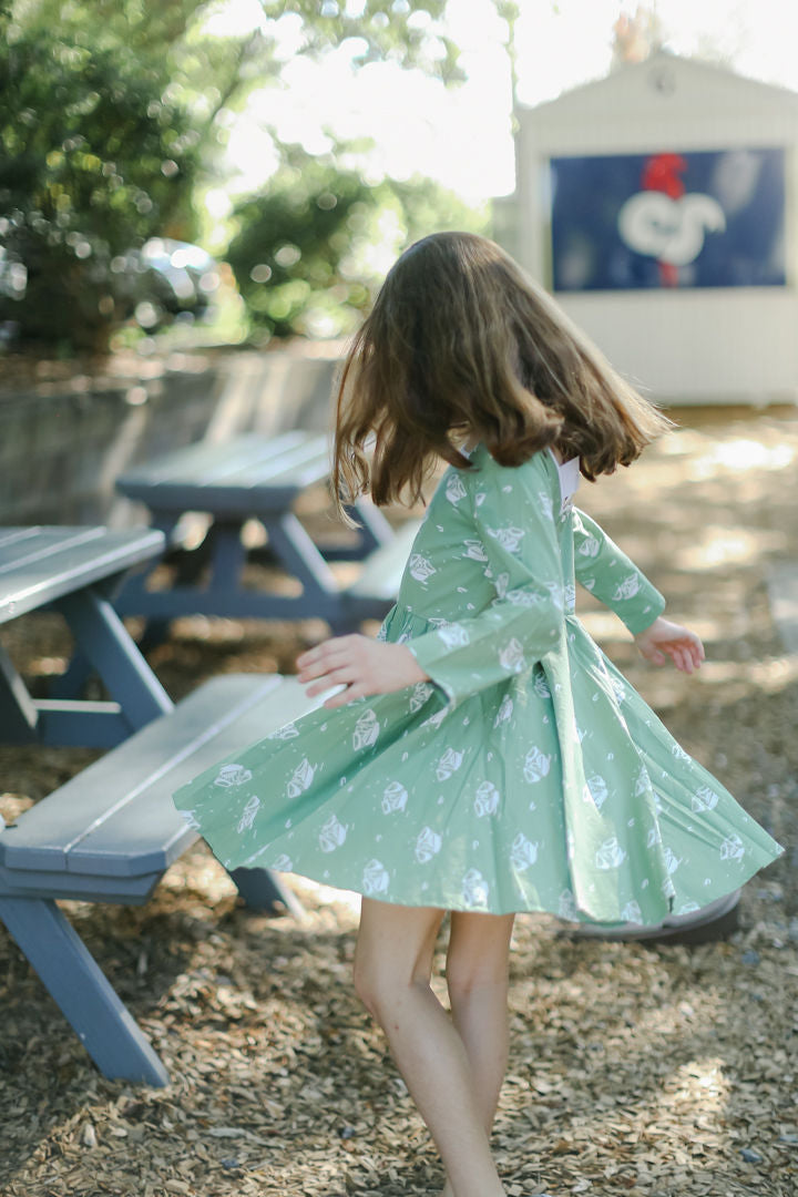 Flutter Dress - Shrimp Boat