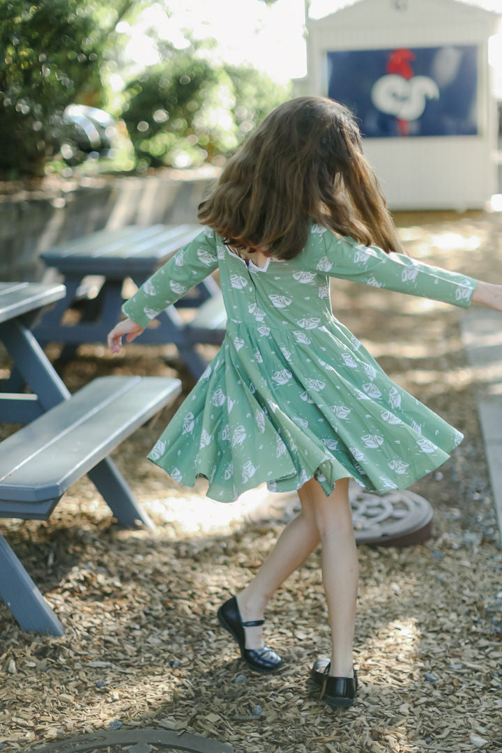 Flutter Dress - Shrimp Boat