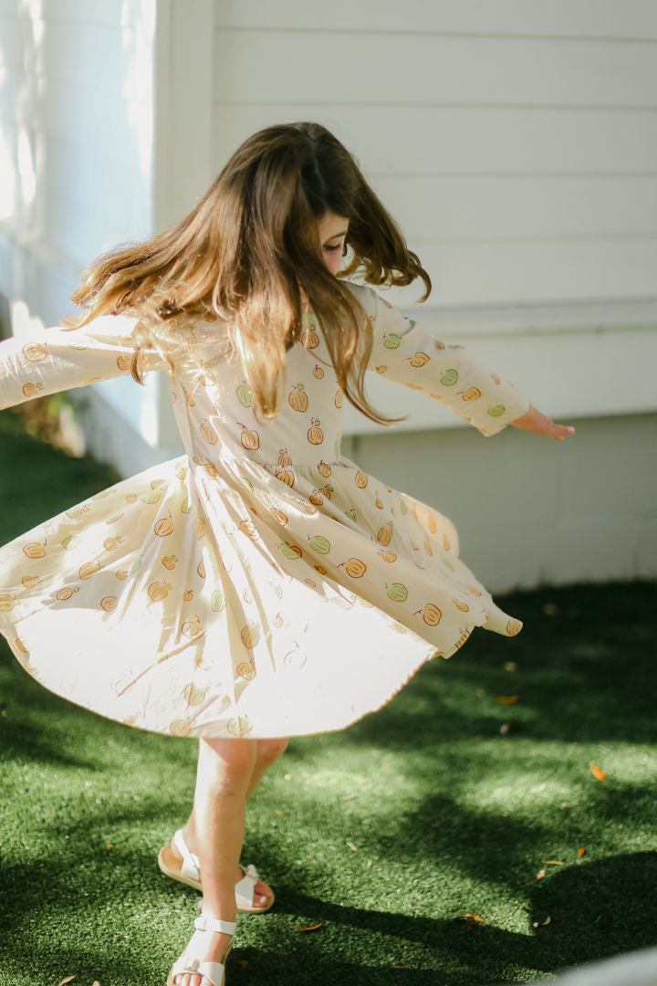 Flutter Dress - Heirloom Pumpkin