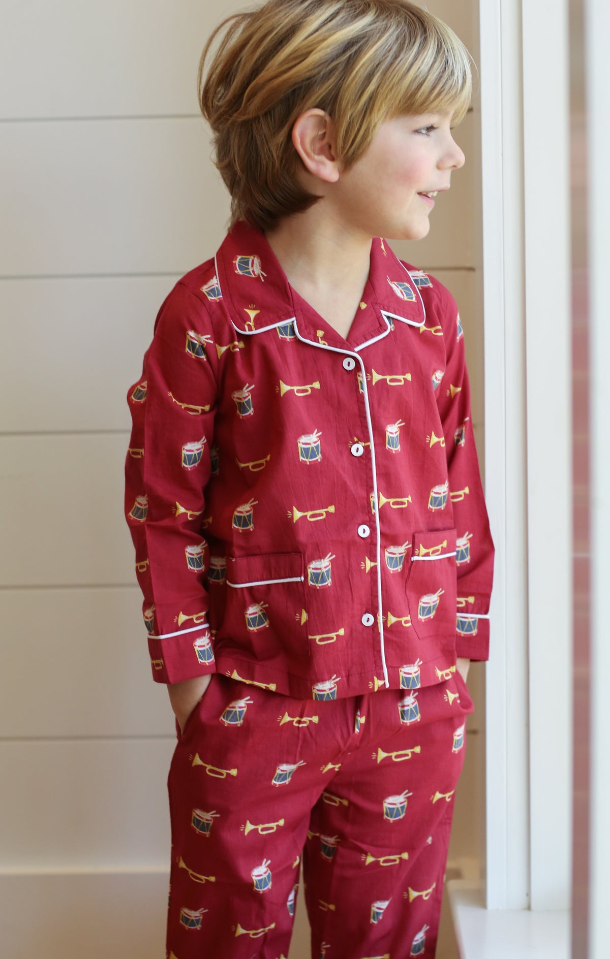 Kid's Classic Pajama Set - Drummer Boy