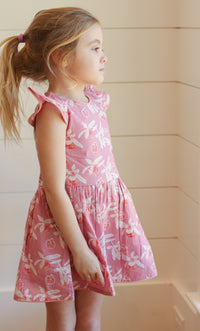 Capers Dress - Pink Pom