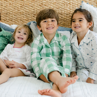 Kid's Buffalo Check Pajama in Wintergreen